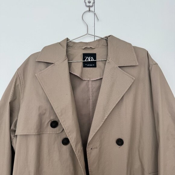 Zara (Eu) Long-Belted Trench Coat - Picture 5 of 5